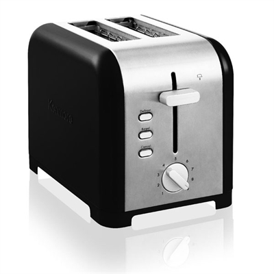 Toaster 2 Slice Blk SS