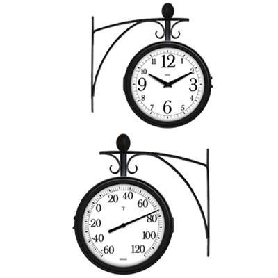 Outdoor Clock-Thermometer