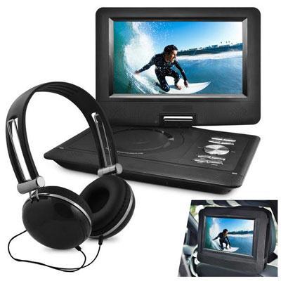 10" Port DVD Hdphn Bndl Blk