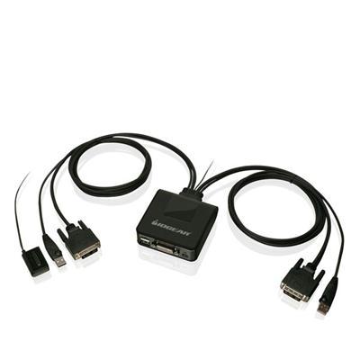 USB DVI KVM w DP Adapter