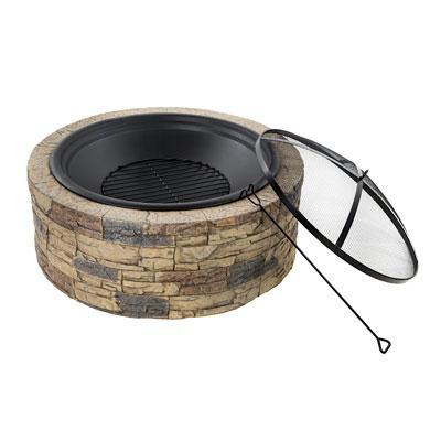 Sun Fire Pit Cast Stone 35